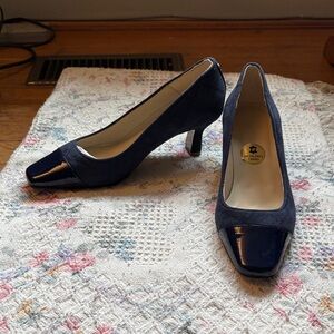 Girotti Dark Blue Italian Women's Heels